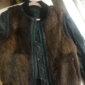 Tory Burch reversible fur jacket